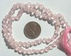 16 inch strand of 5x3mm Buff Coin Rose Quartz